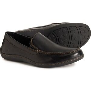 NEW Born Caleb Loafers  Leather Slip-On Men Sz 11 M  Black  Casual Shoes Office